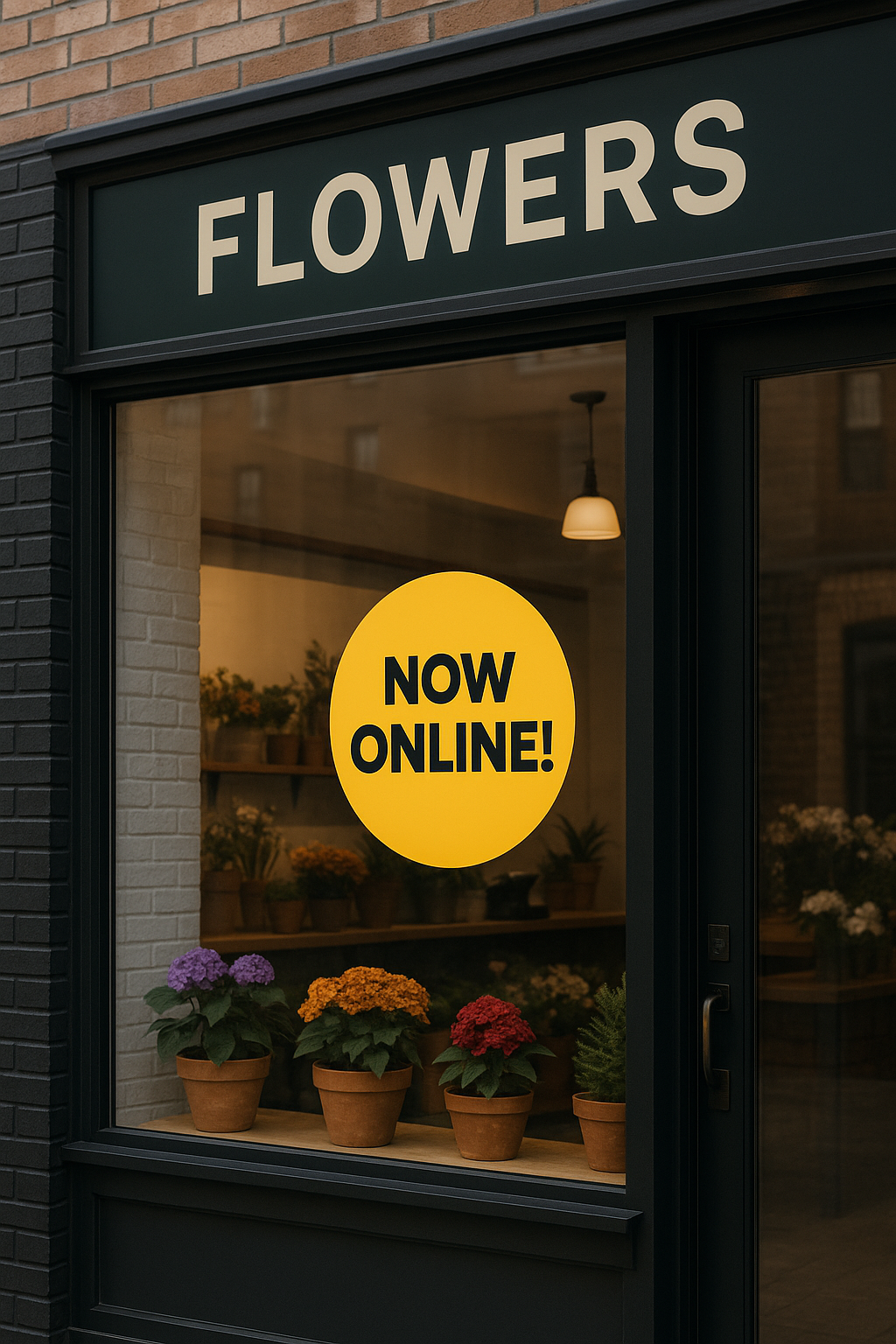 Local flower shop website example