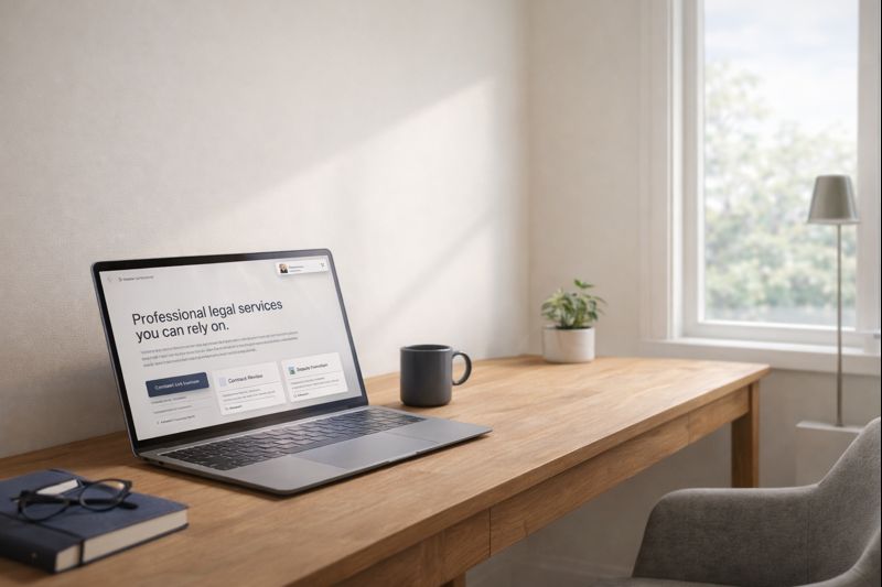 Mockups of an Atlas Digital business website on desktop and mobile