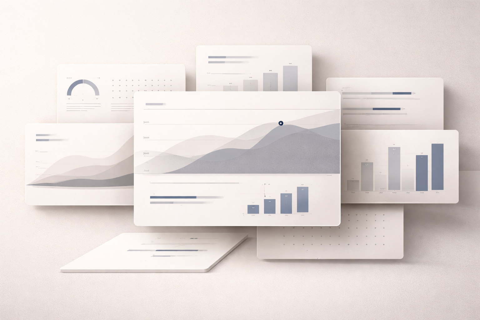 Minimalist data visualization panels