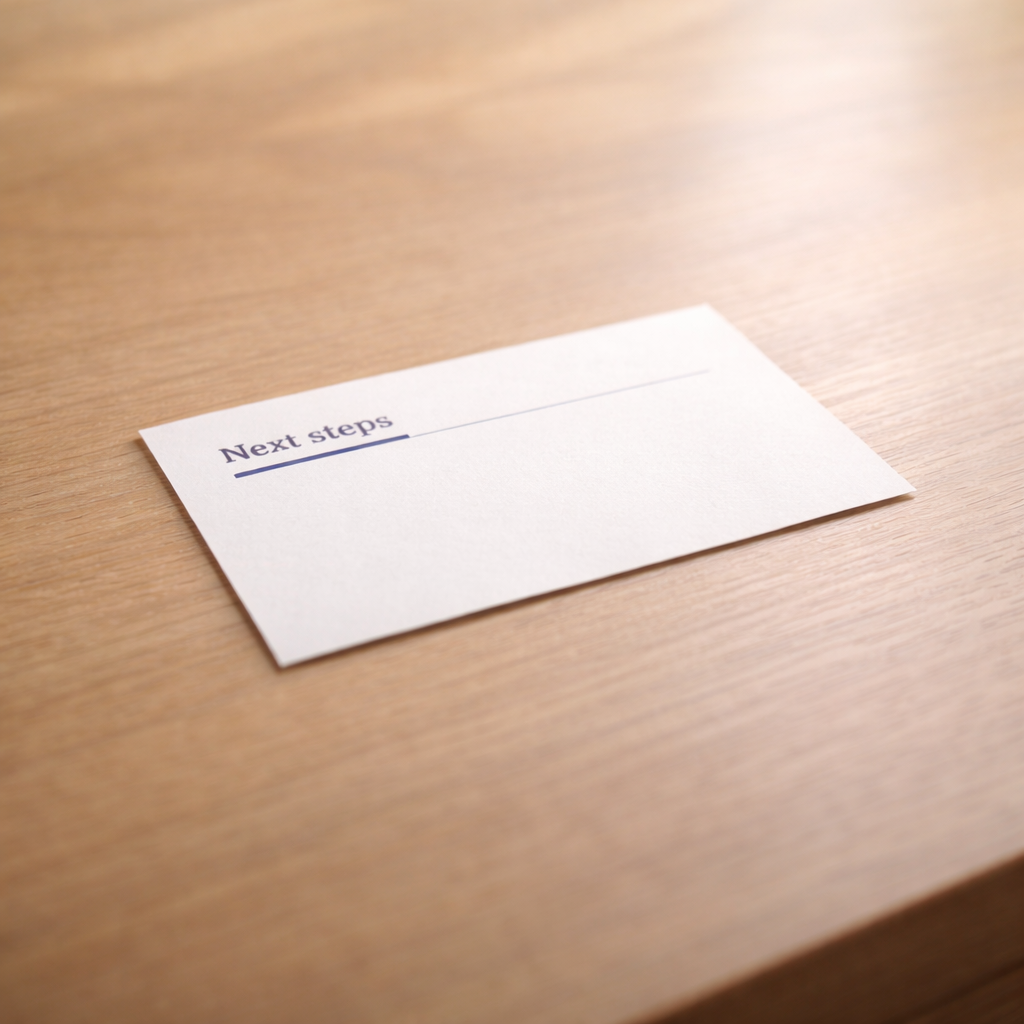 Clear path to enquiry